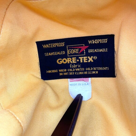 Vintage University Michigan Gore-tex Bucket Hat Yellow Small UM USA EUC - Picture 9 of 10